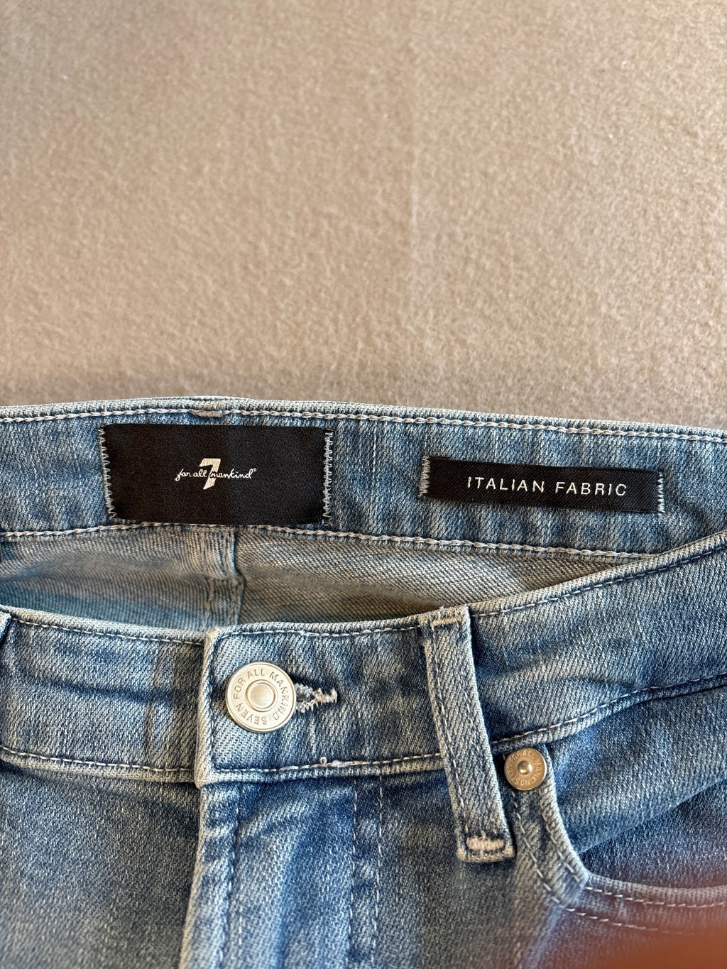 7 For All Mankind Low Skinny Iceflow Jeans Size 27