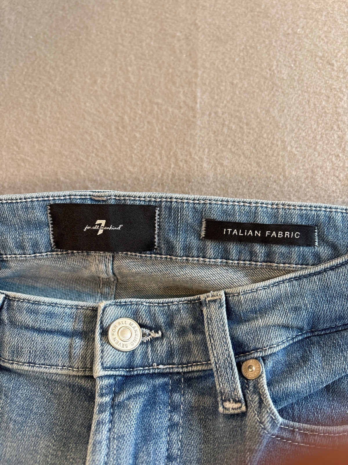 7 For All Mankind Low Skinny Iceflow Jeans Size 27