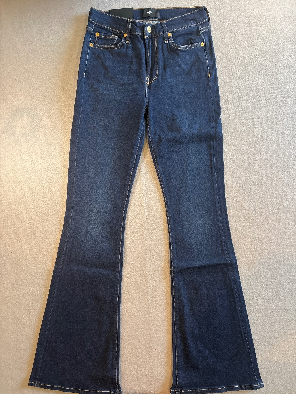 7 For All Mankind HW Ali Tried & True Dark Blue Slim Size 27