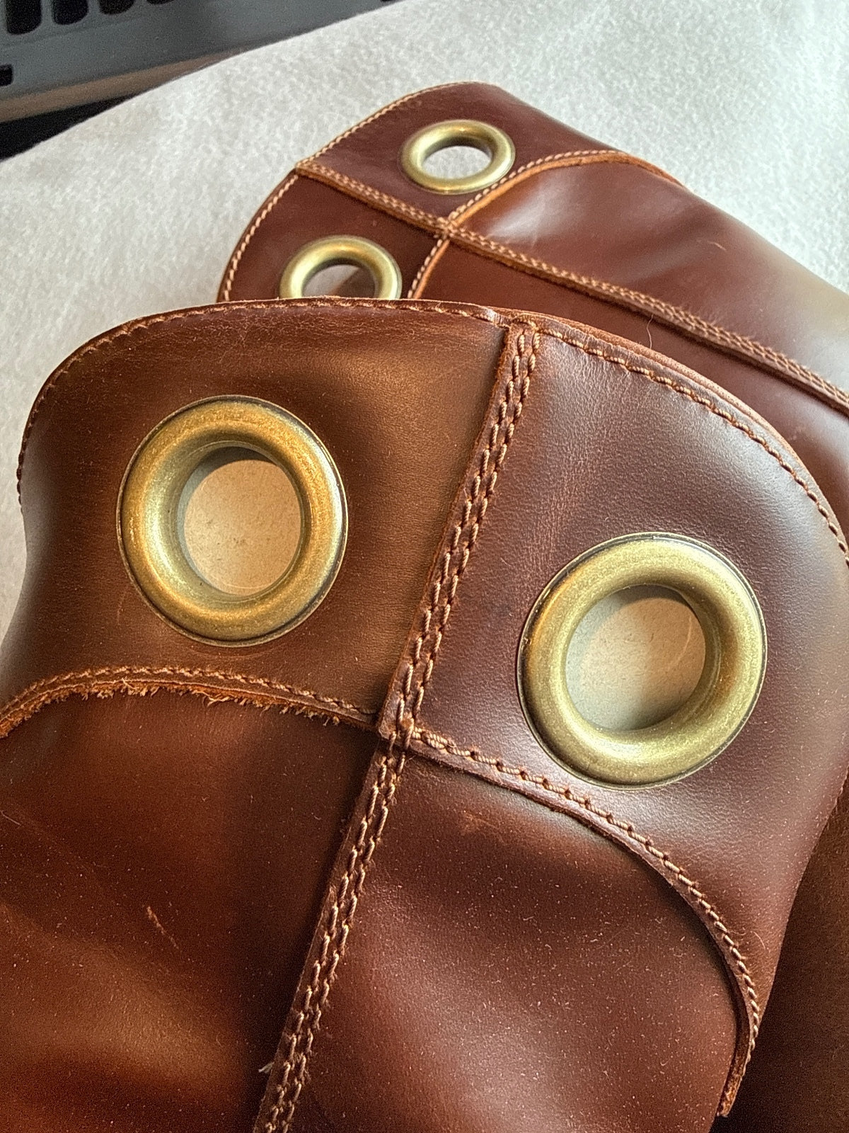Tecovas Brown Leather Work Boots Size 11D