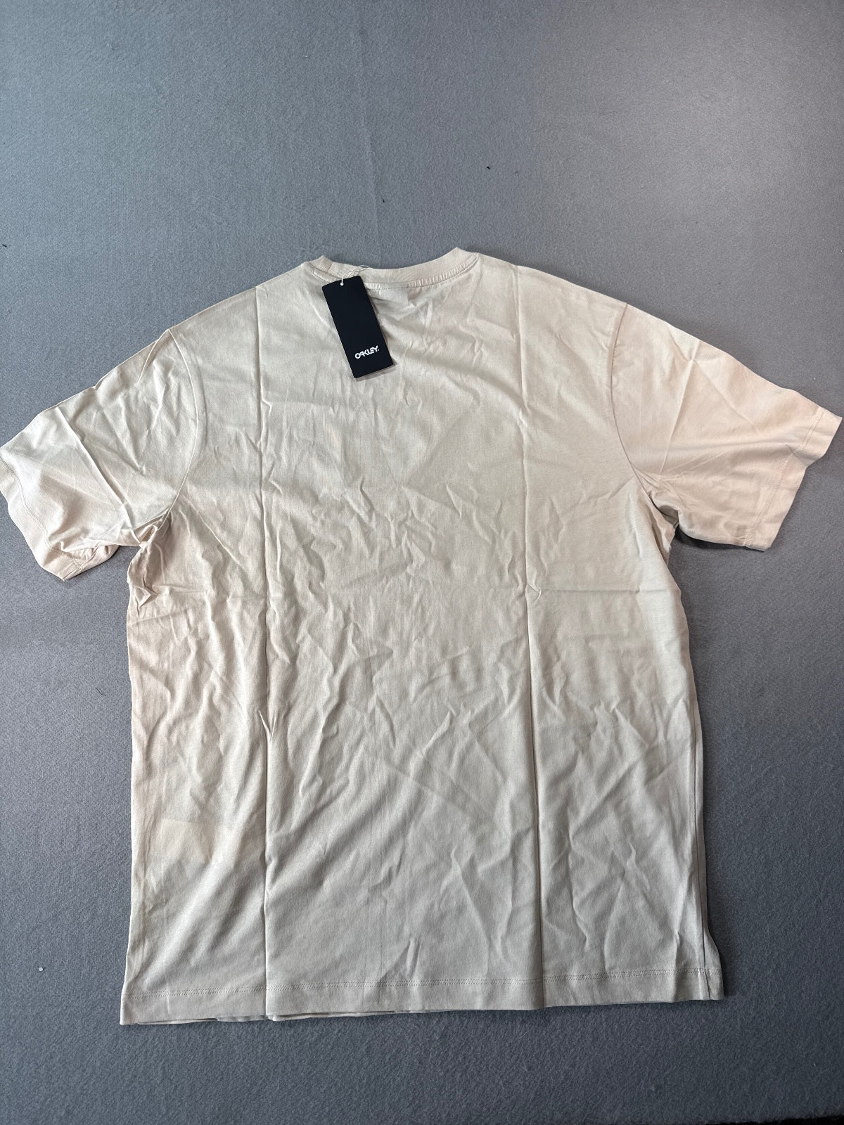 Oakley Men's XL Beige Graphic Logo T-Shirt New with Tags