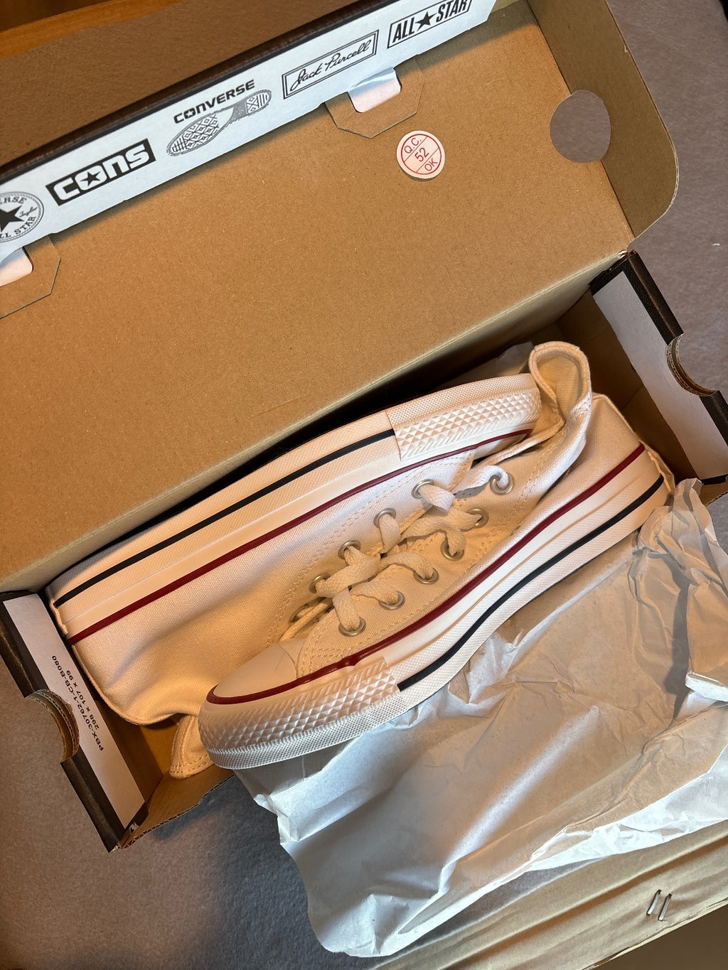 Converse Chuck Taylor All Star White High Top Size 6