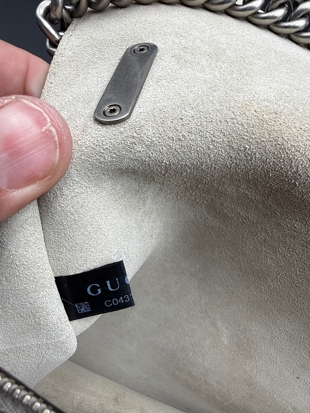 Gucci Dionysus Leather Shoulder Bag L-Beige Made in Italy