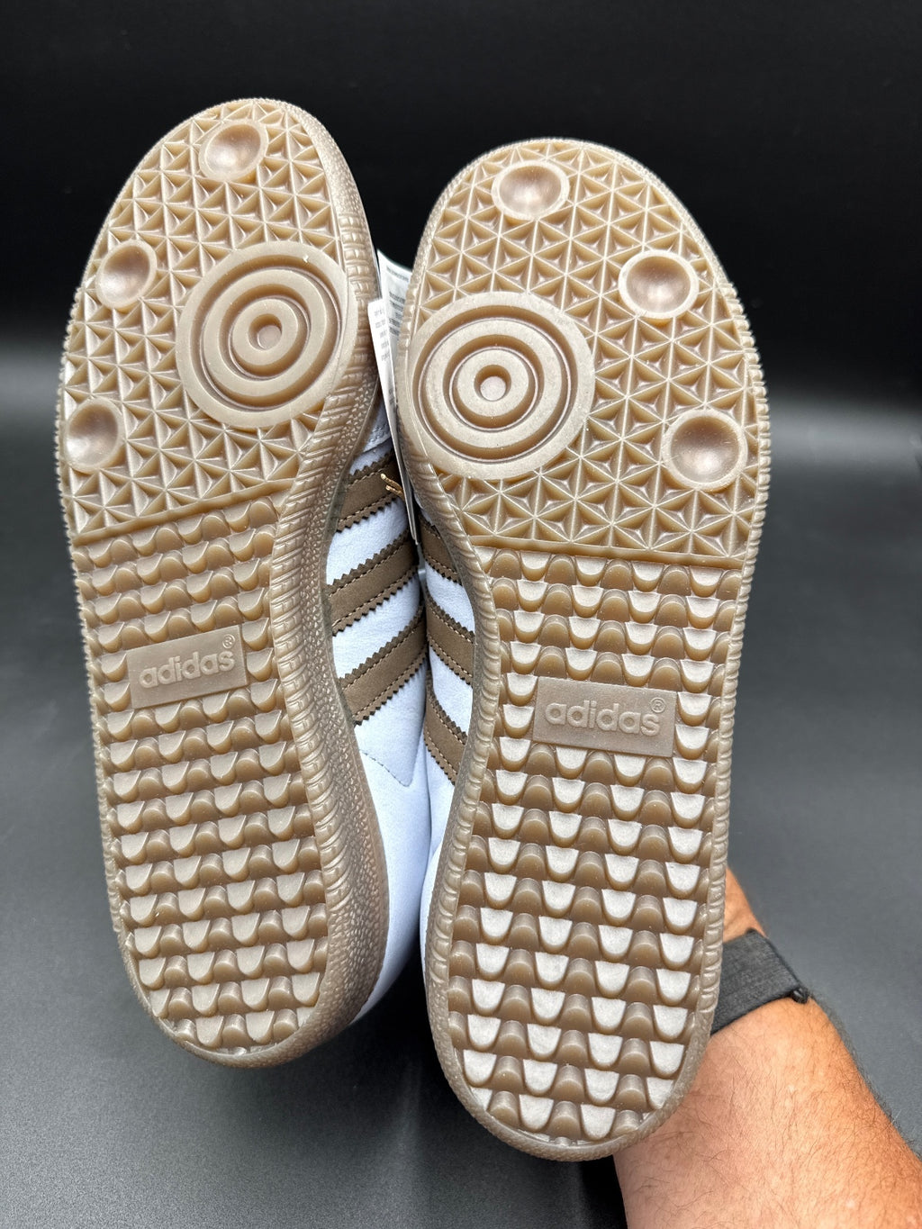 Adidas Samba Sneakers Light Blue Brown Size 9