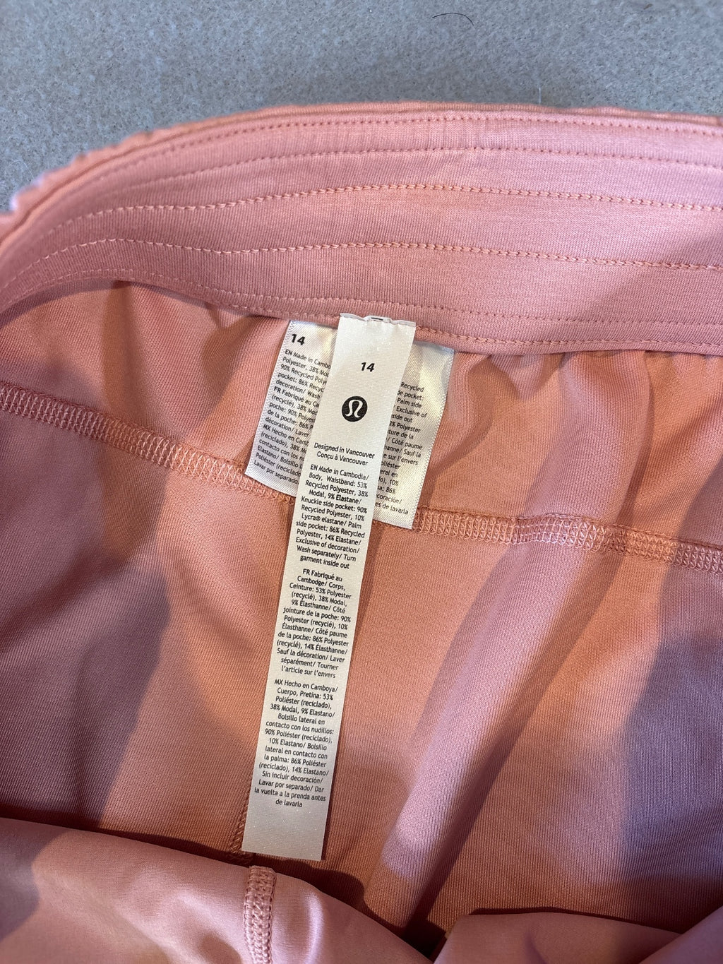 Lululemon Pink Cropped Sweatpants Size 14