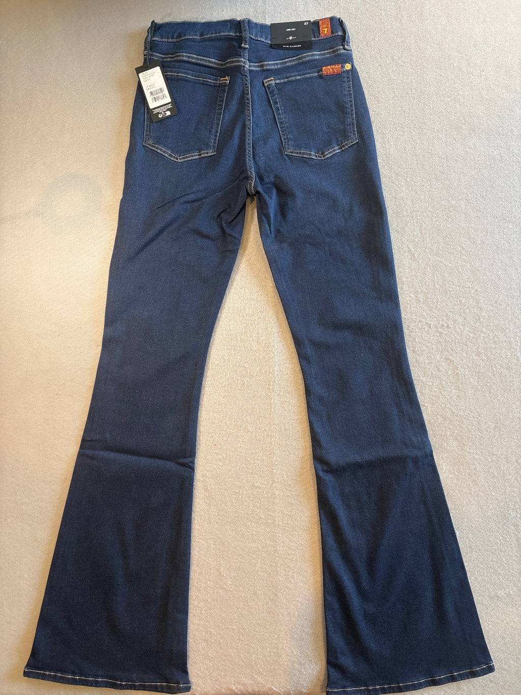7 For All Mankind HW Ali Tried & True Dark Blue Slim Size 27