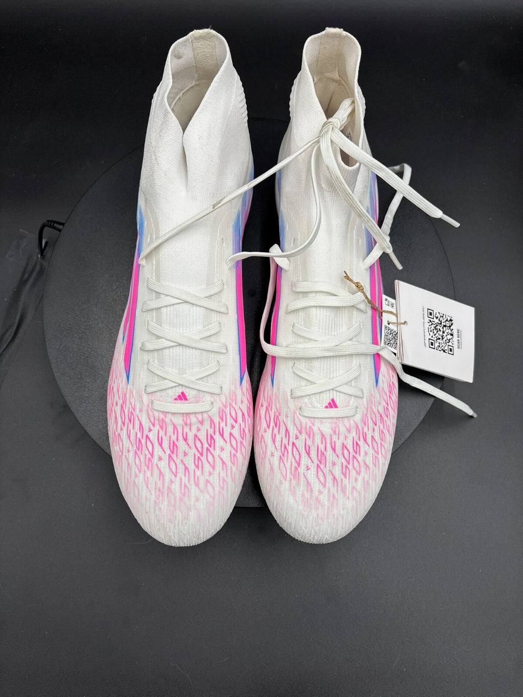 Adidas F50 Sparkfusion Pro FG/AG – White/Pink/Purple – US 13