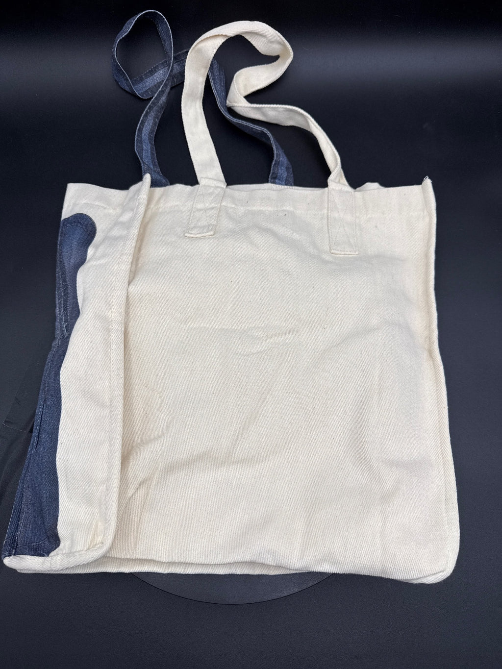 Jean Paul Gaultier Parfums Canvas Tote Bag with Denim Print