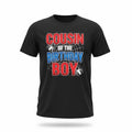 Cousin of the Birthday Boy Black Graphic T-Shirt Size S