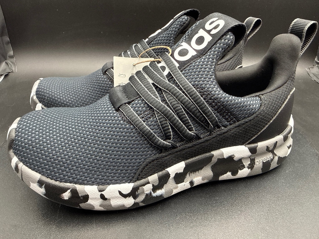 Adidas Lite Racer Adapt 7.0 K Kids Running Shoes Black Camo