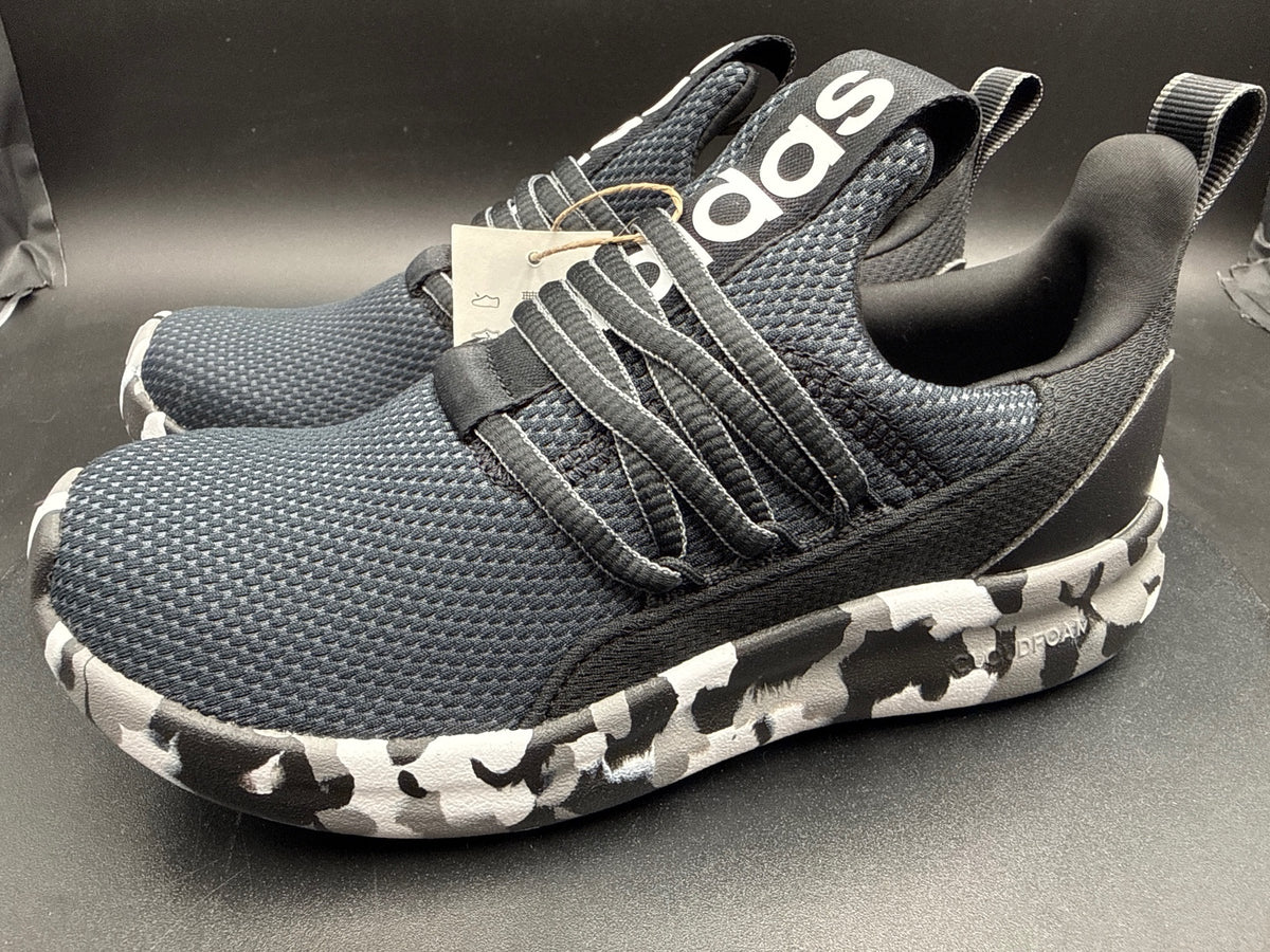 Adidas Lite Racer Adapt 7.0 K Kids Running Shoes Black Camo