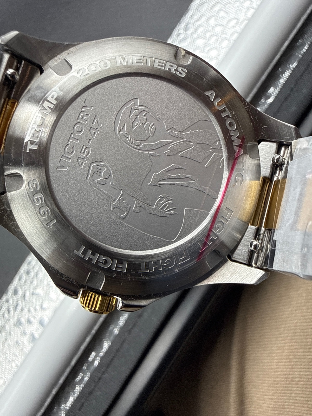 Trump 45-47 First Lady Almond Limited Edition Two Tone Gold Silver Watch