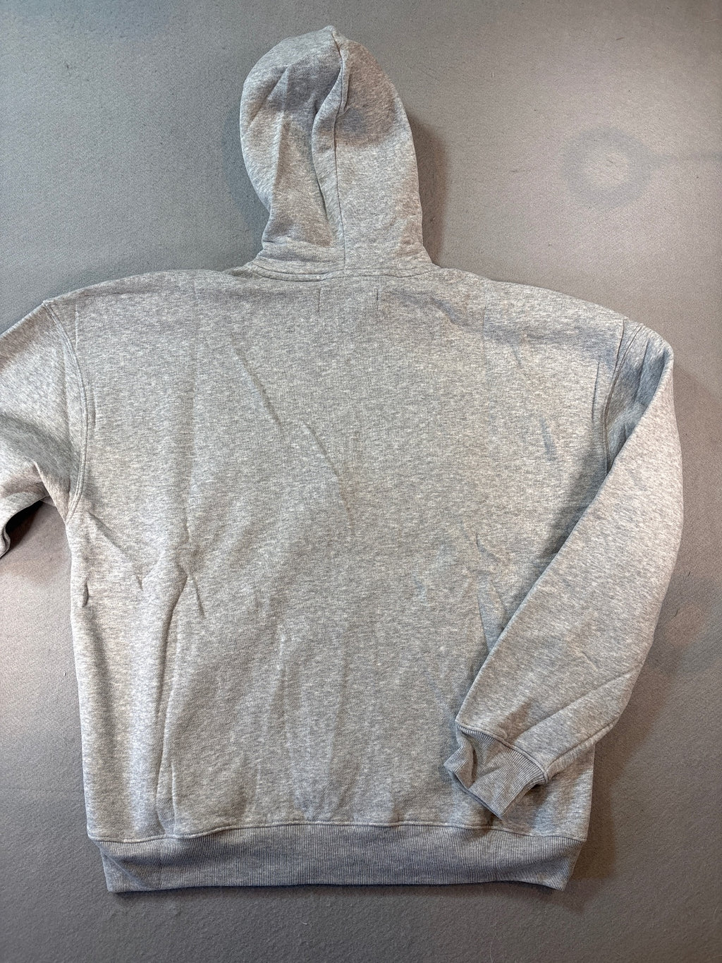 Hollister Men's Gray Boxy Fit Full Zip Hoodie Large
