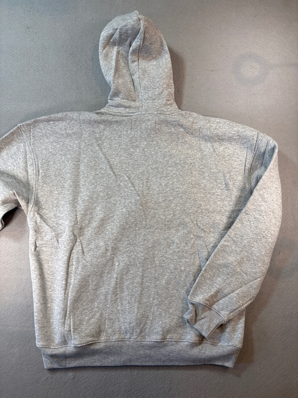 Hollister Men's Gray Boxy Fit Full Zip Hoodie Large
