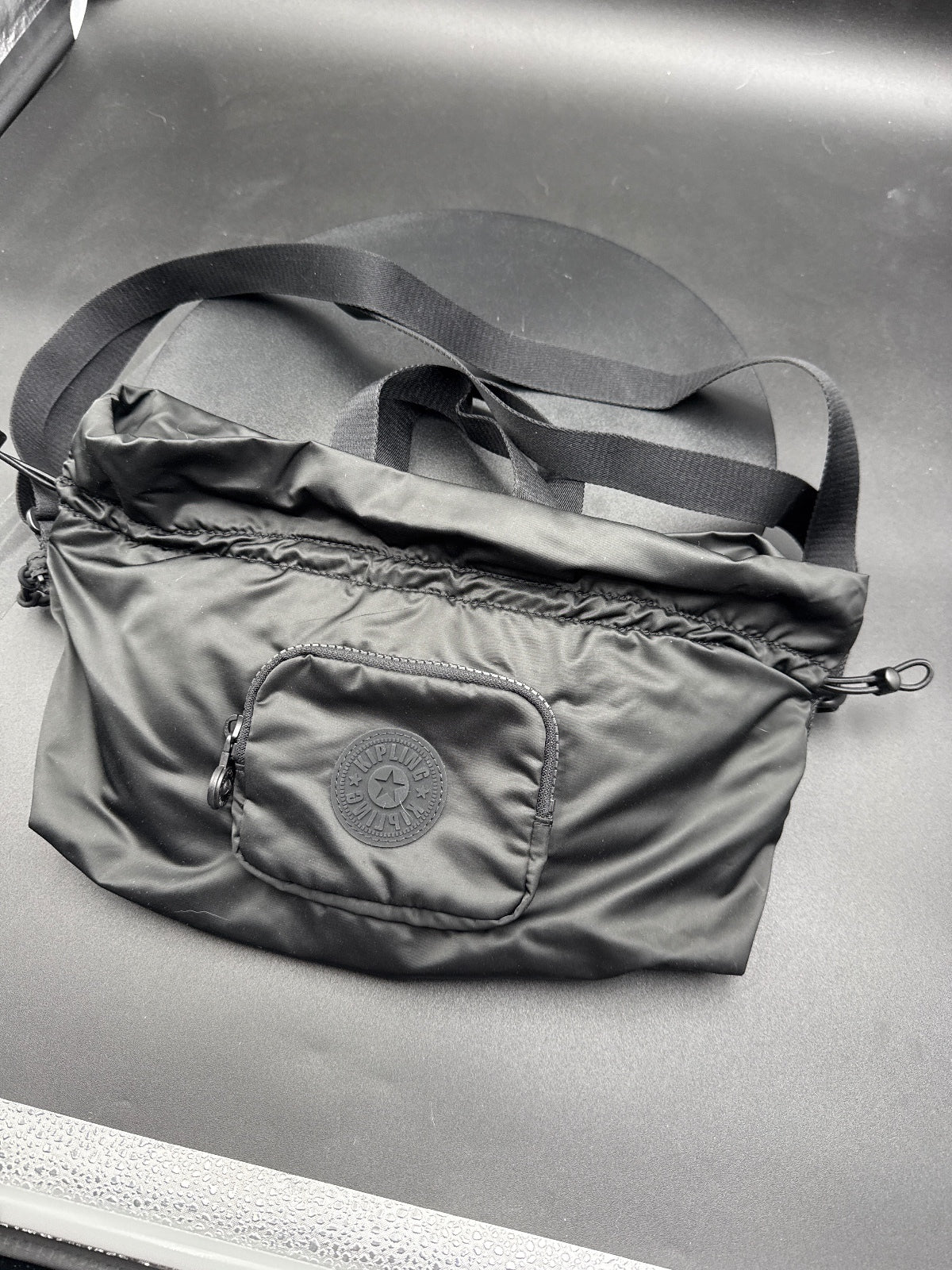 Kipling Black Lightweight Crossbody Bag with Adjustable Strp