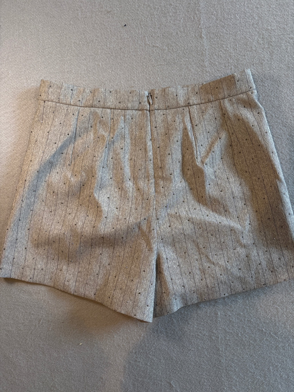 Maje Women's Pleated Wool Blend Shorts Size 38