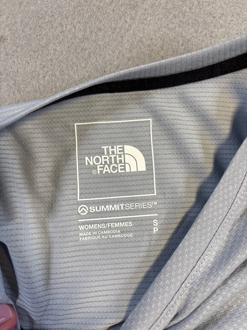 The North Face Women's W High Trail SS Tee Frost Grey Small
