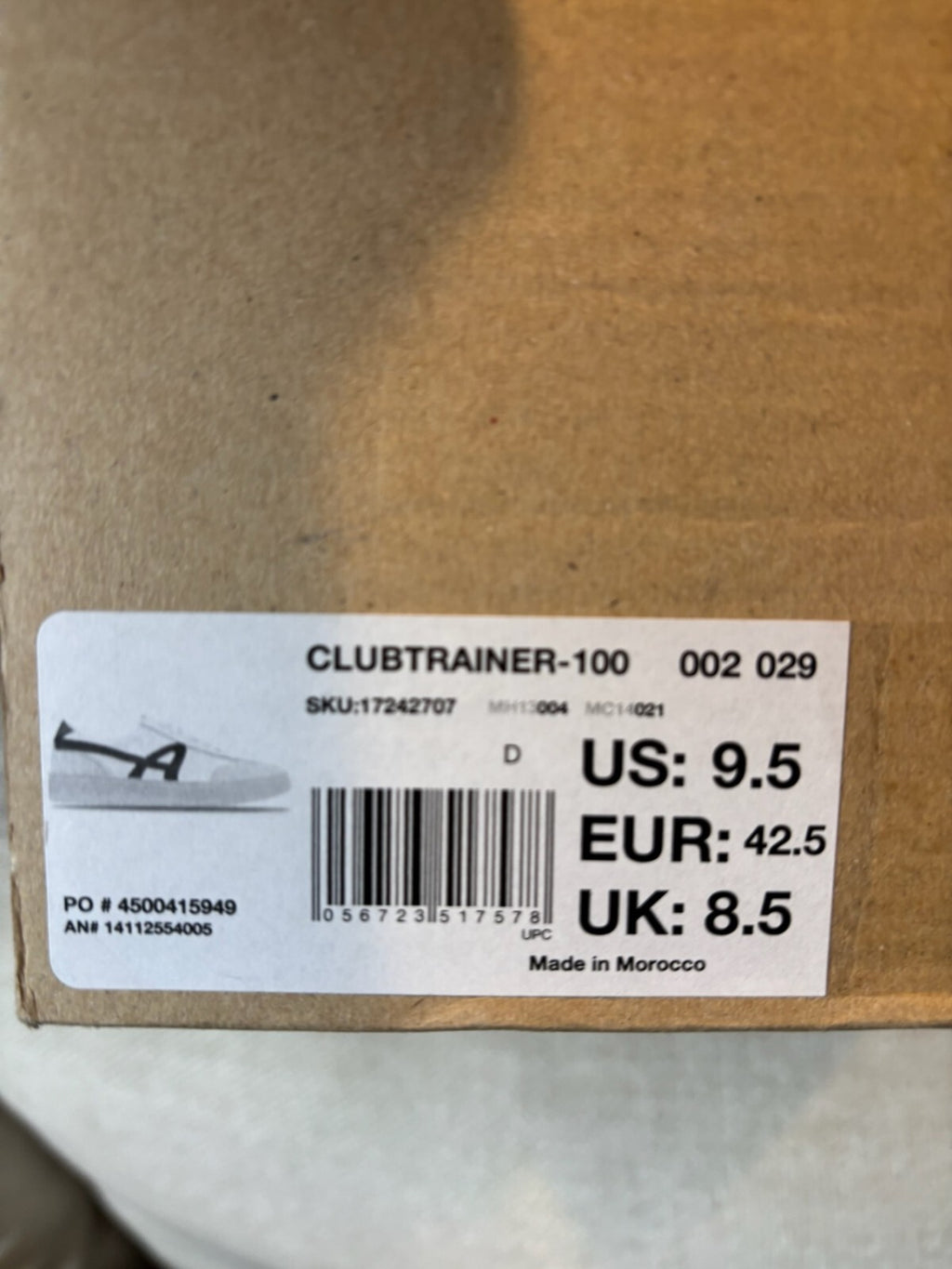 ALDO Club Trainer – White Leather/Suede – Men’s Size 9.5
