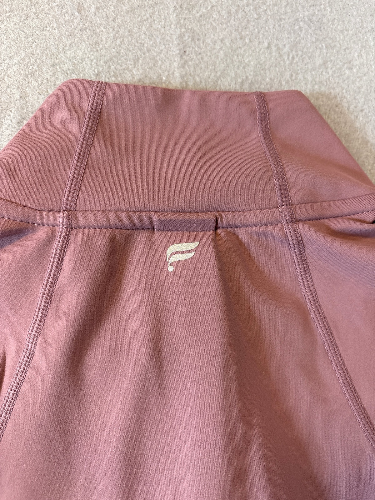 Fabletics Perfect Storm Train Jacket in Mushroom Mauve, Med