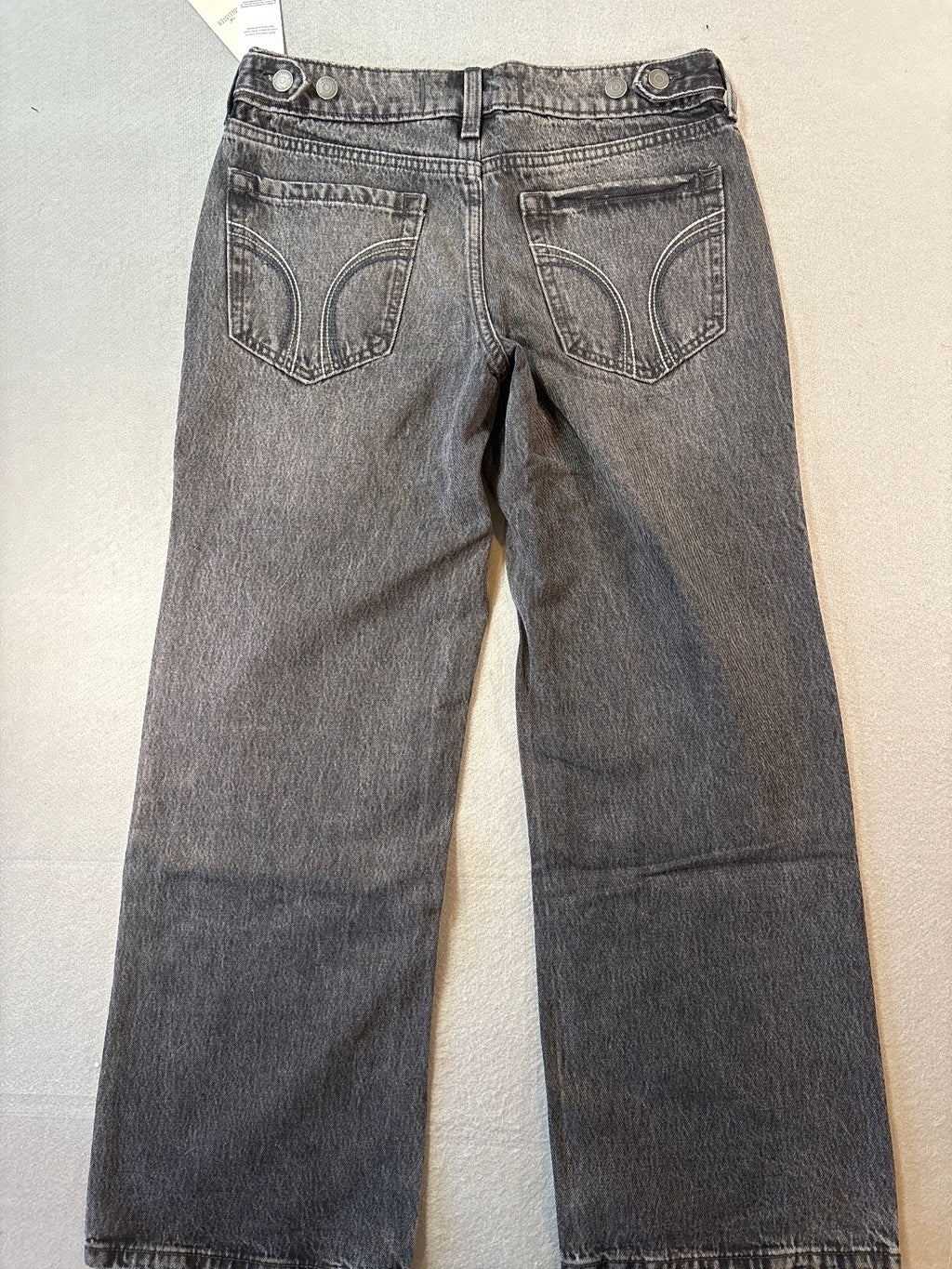 Hollister Low-Rise Baggy Jeans with Adjustable Waistband, W