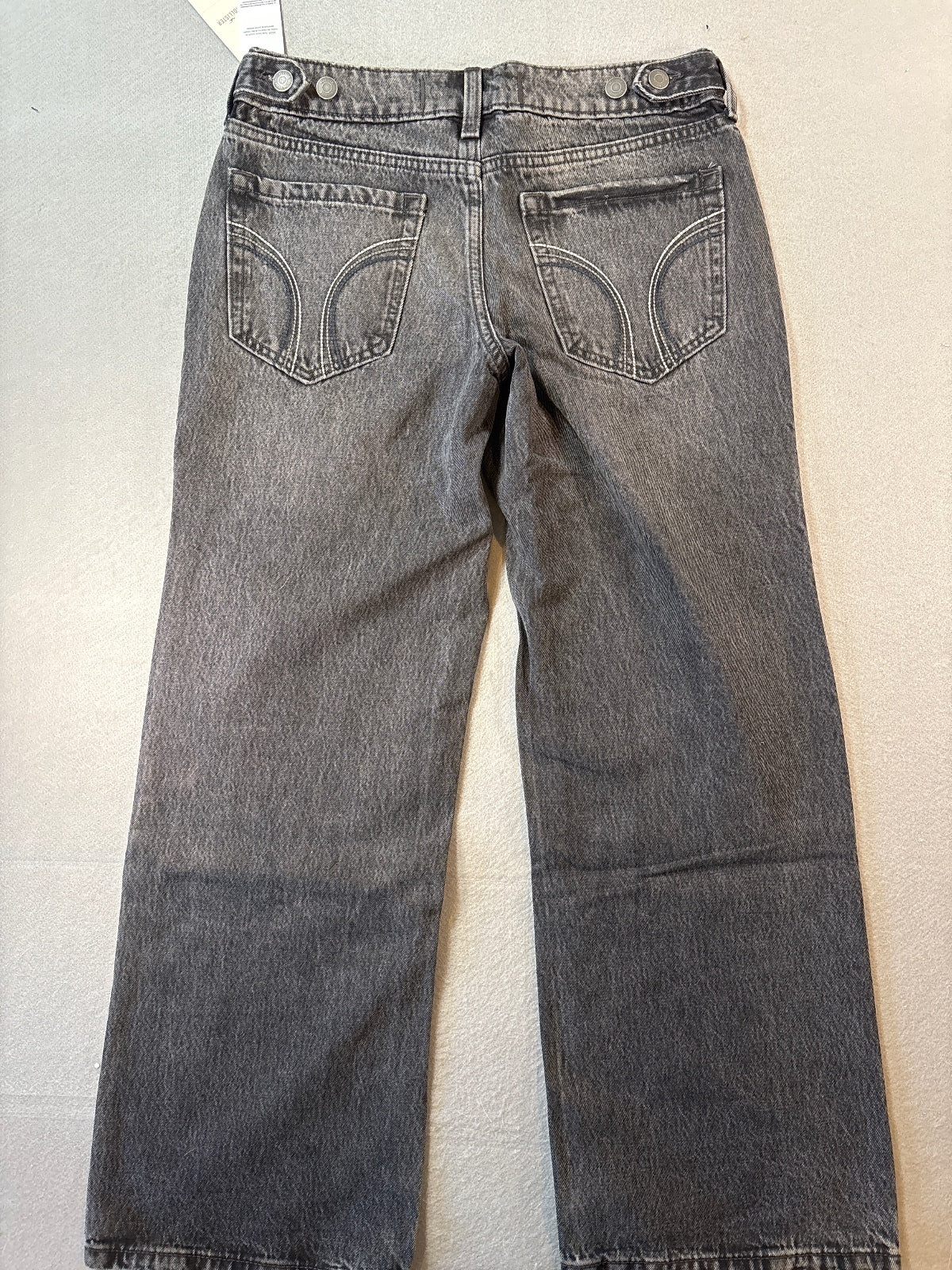 Hollister Low-Rise Baggy Jeans with Adjustable Waistband, W