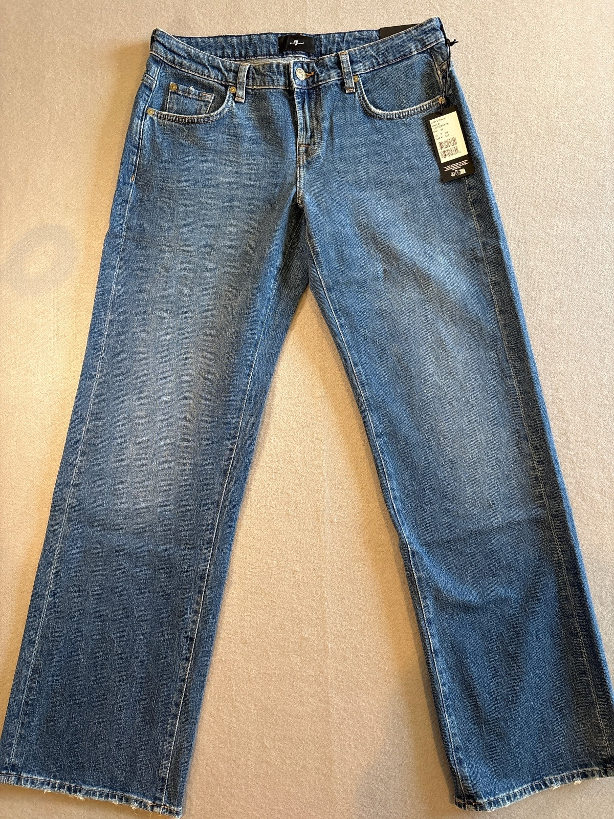 7 For All Mankind Low Straight Explorer Jeans Size 29