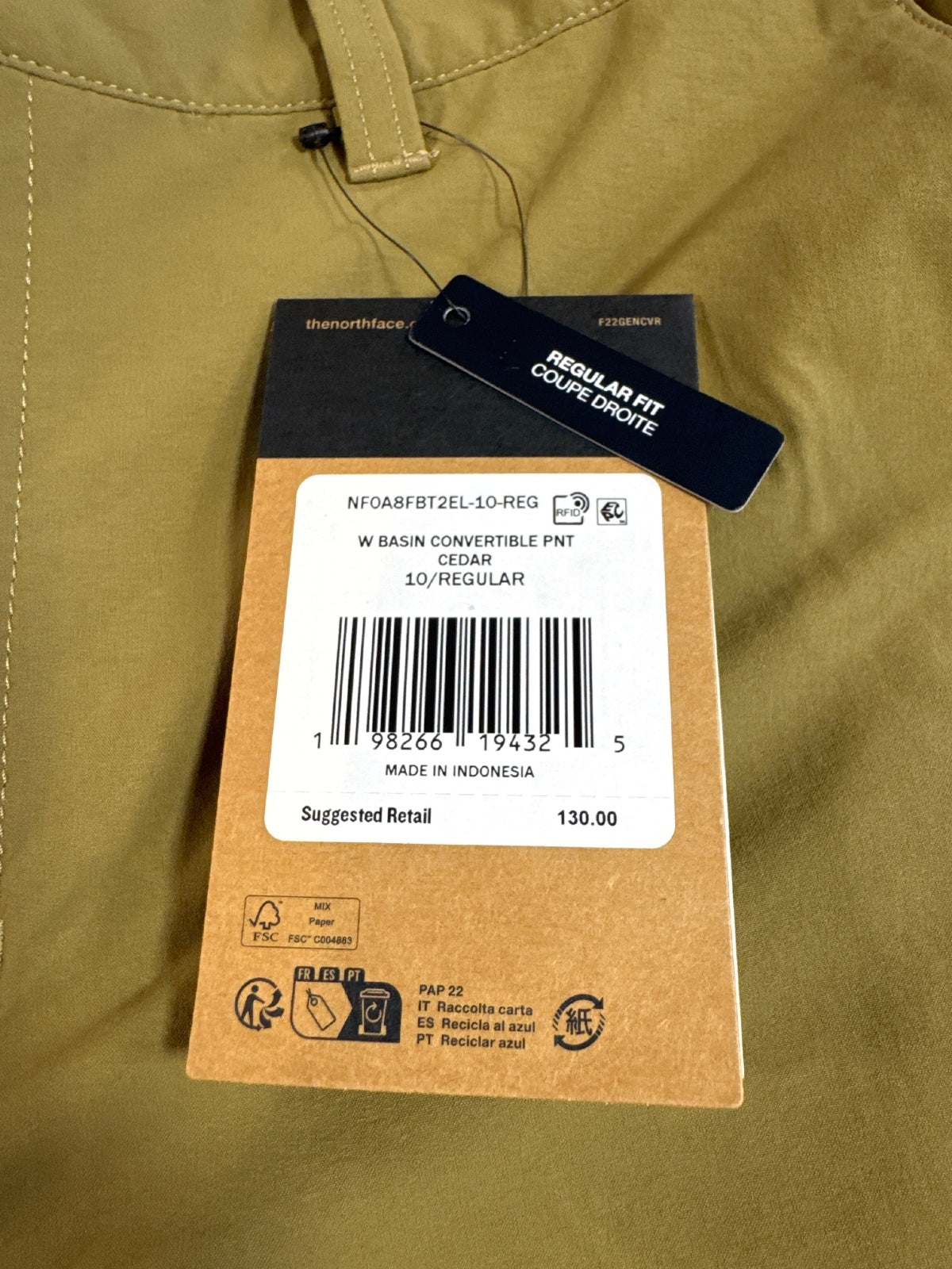 The North Face Women's W Basin Convertible Pants Cedar Size