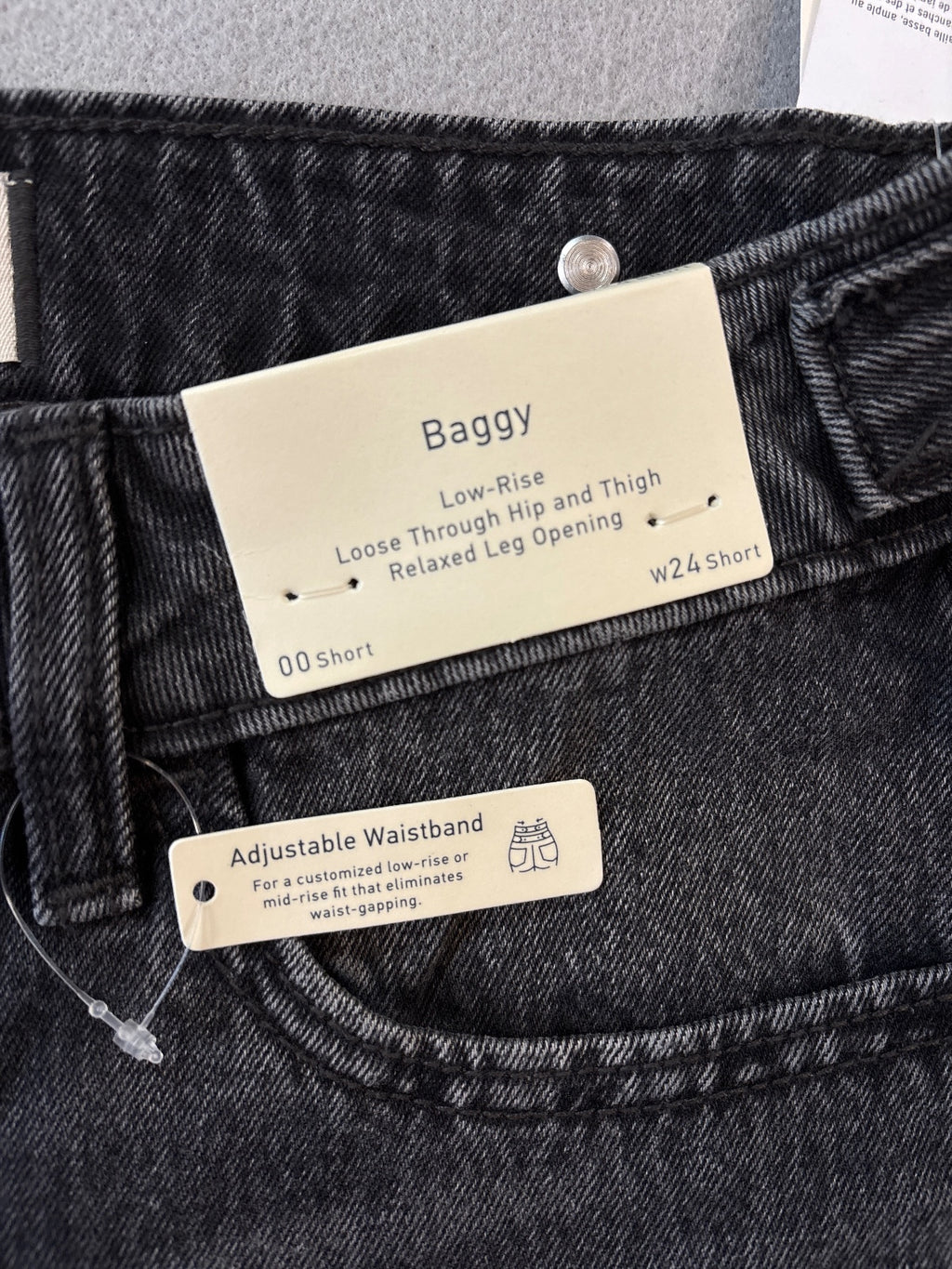 Hollister Low-Rise Baggy Jeans with Adjustable Waistband in