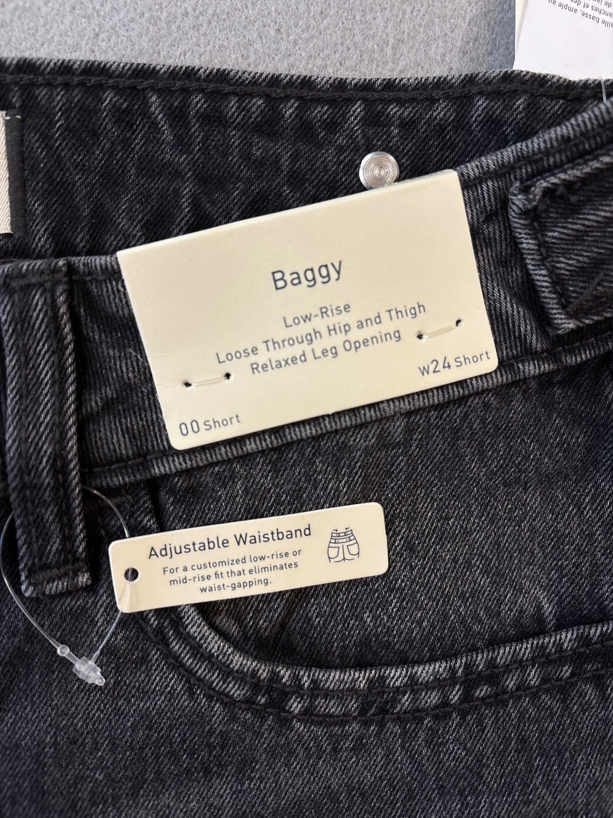 Hollister Low-Rise Baggy Jeans with Adjustable Waistband in