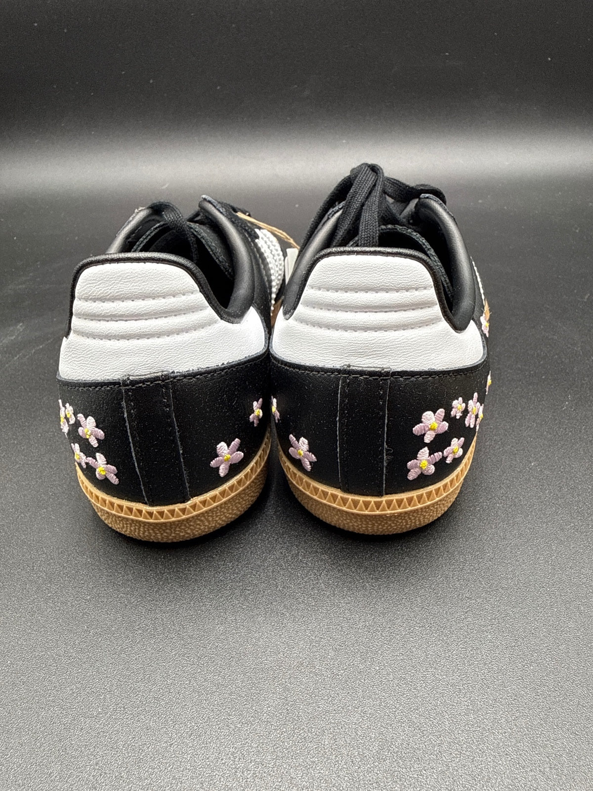 Adidas Samba OG J Black Floral Gum Youth 4 Women’s 5.5 NIB