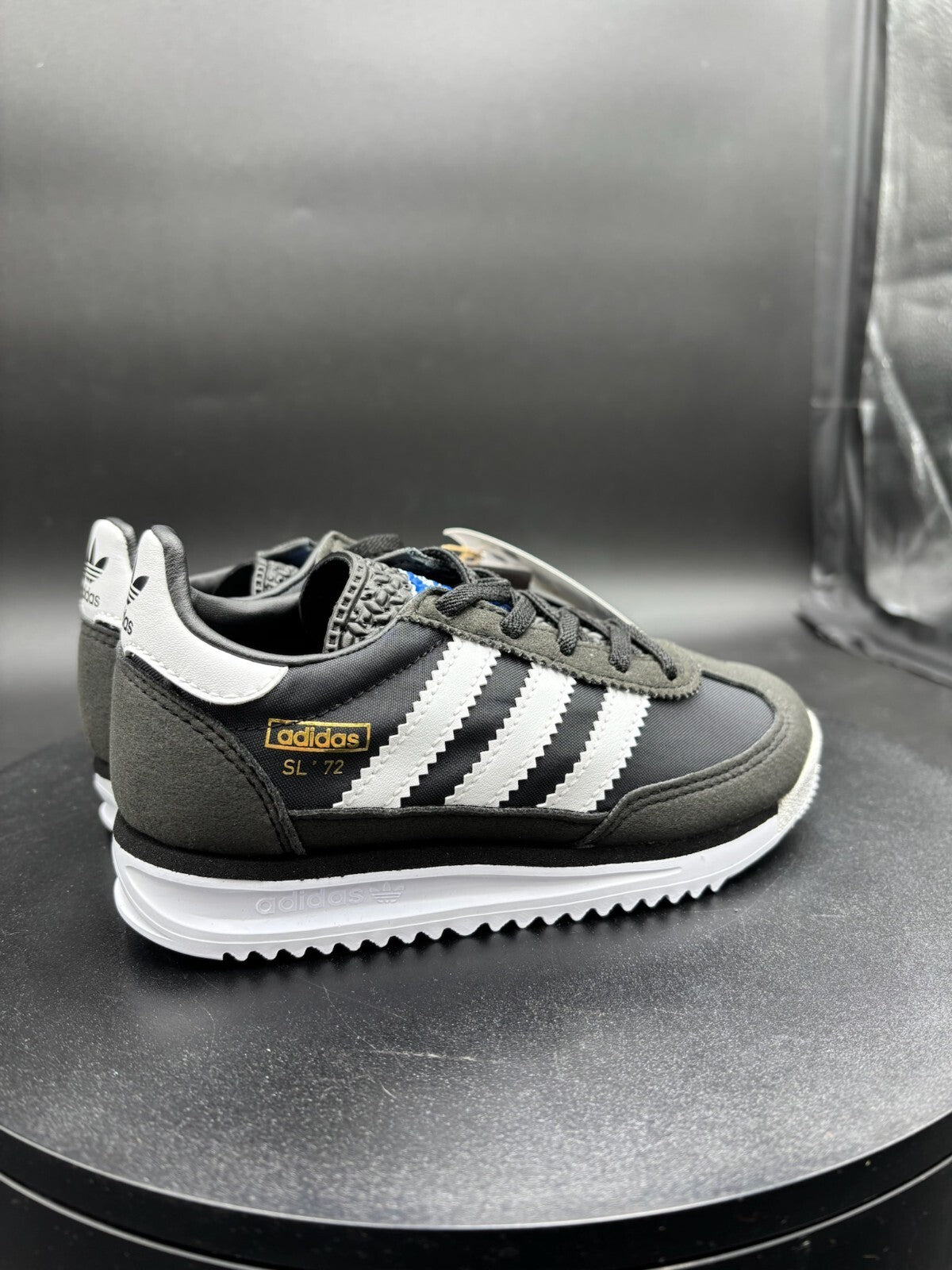 Adidas SL 72 RS EL C – Core Black / White / Blue – Kids 11K