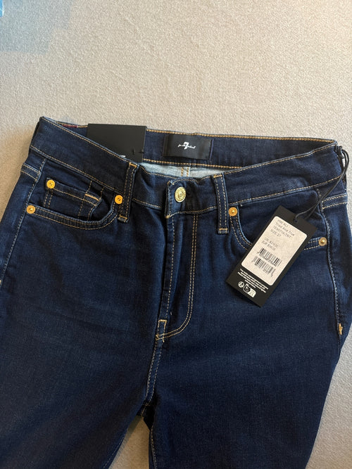 7 For All Mankind HW Ali Tried & True Dark Blue Slim Size 27