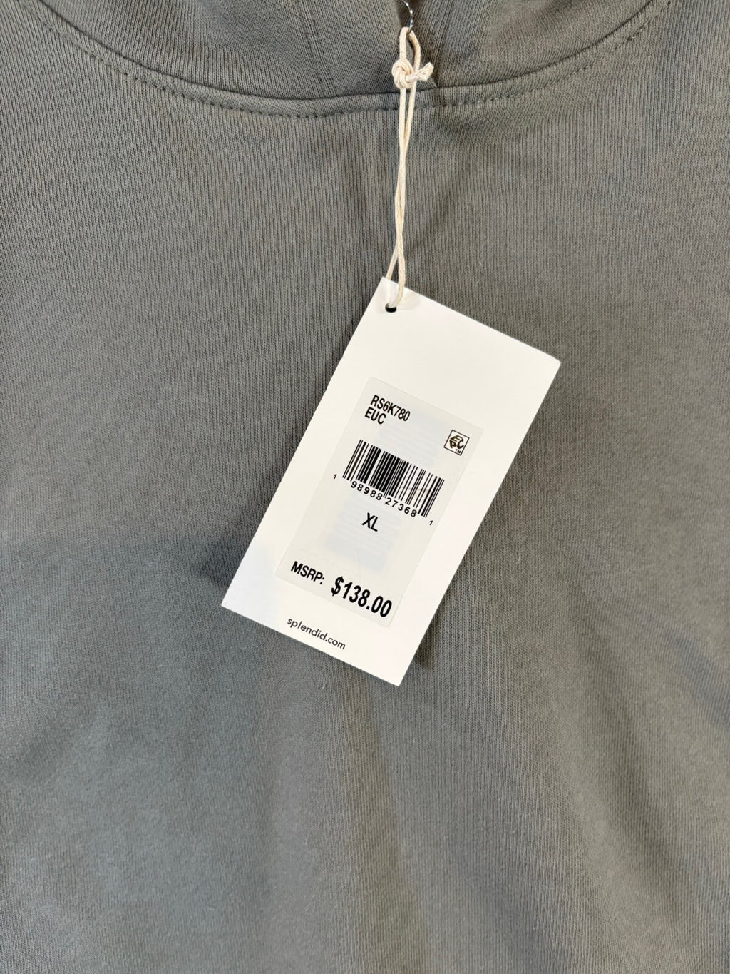 Splendid Sleeveless Hoodie Sweatshirt XL
