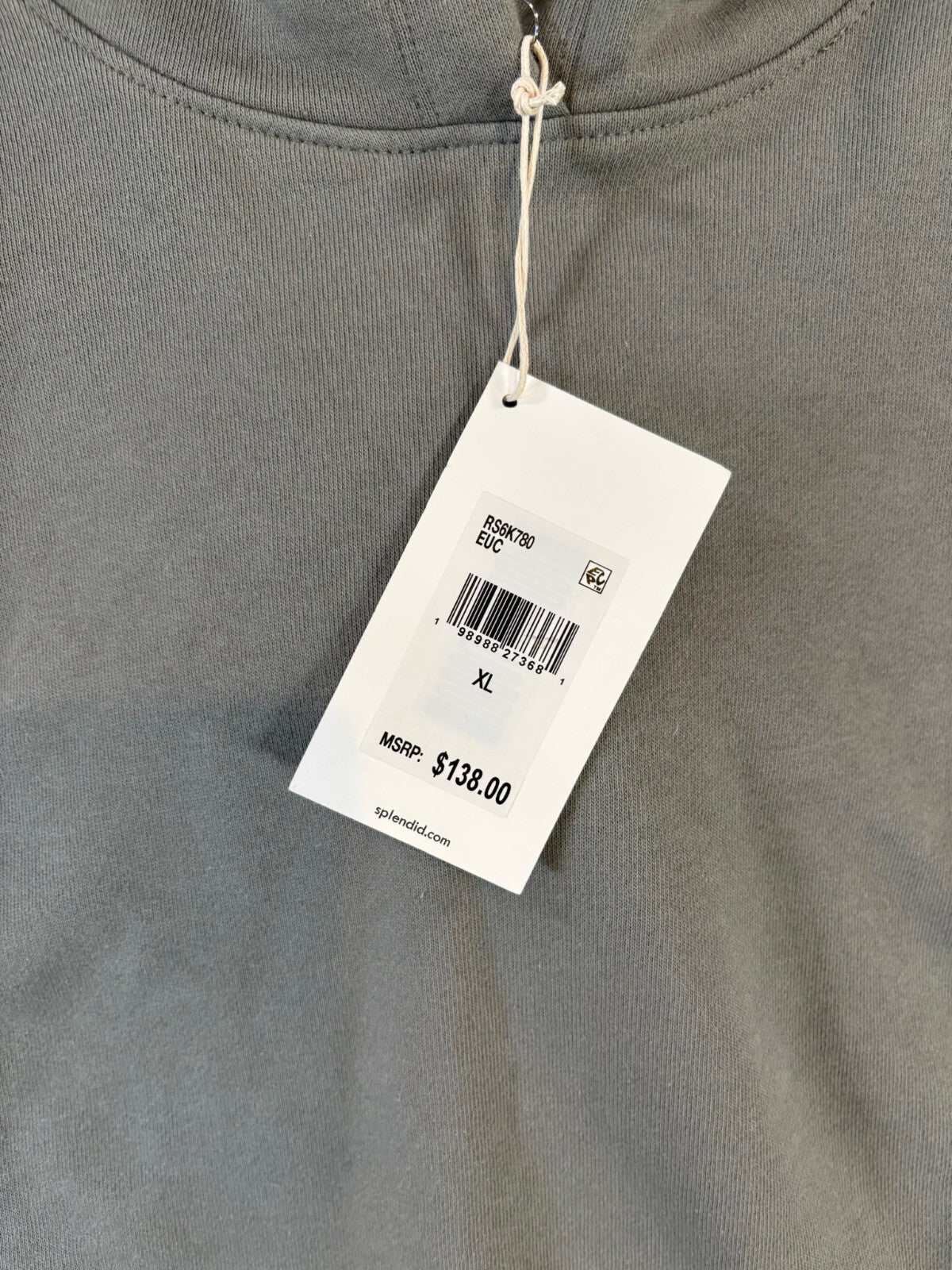 Splendid Sleeveless Hoodie Sweatshirt XL