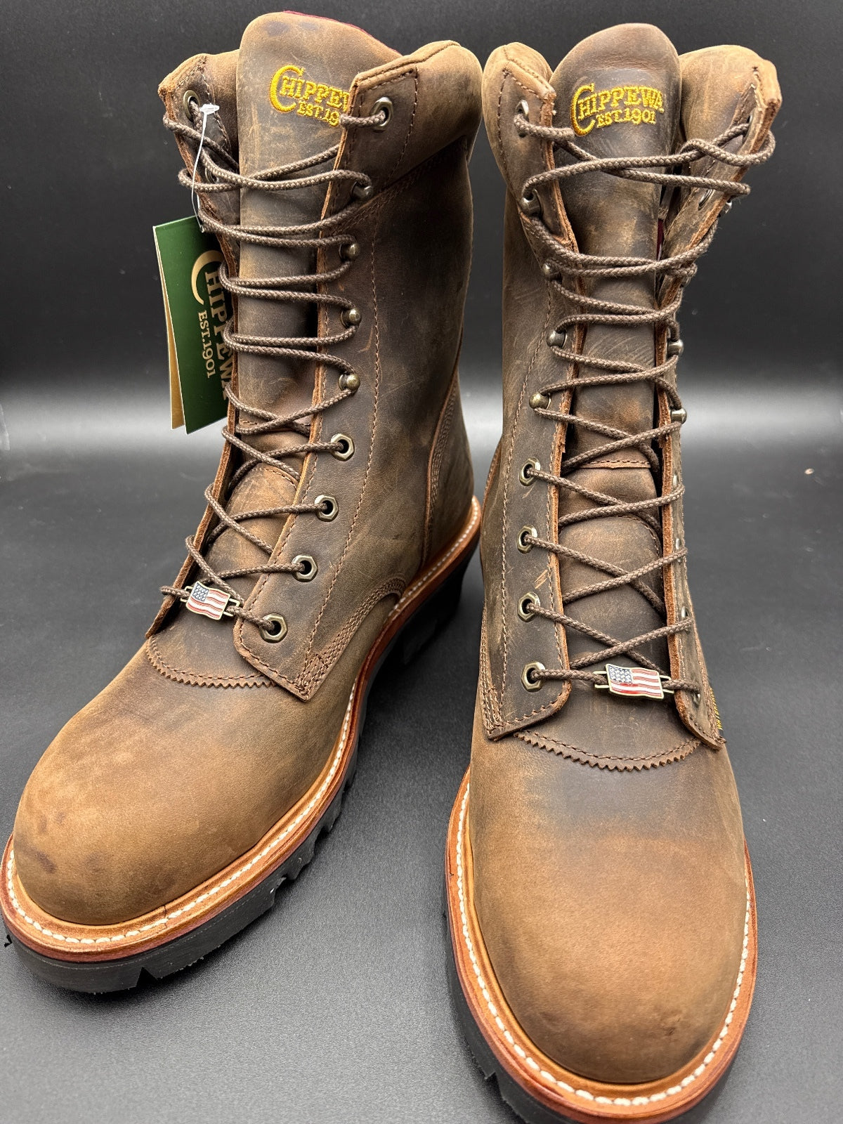 Chippewa Super Logger Steel Toe Boots Mens 11 E Waterproof