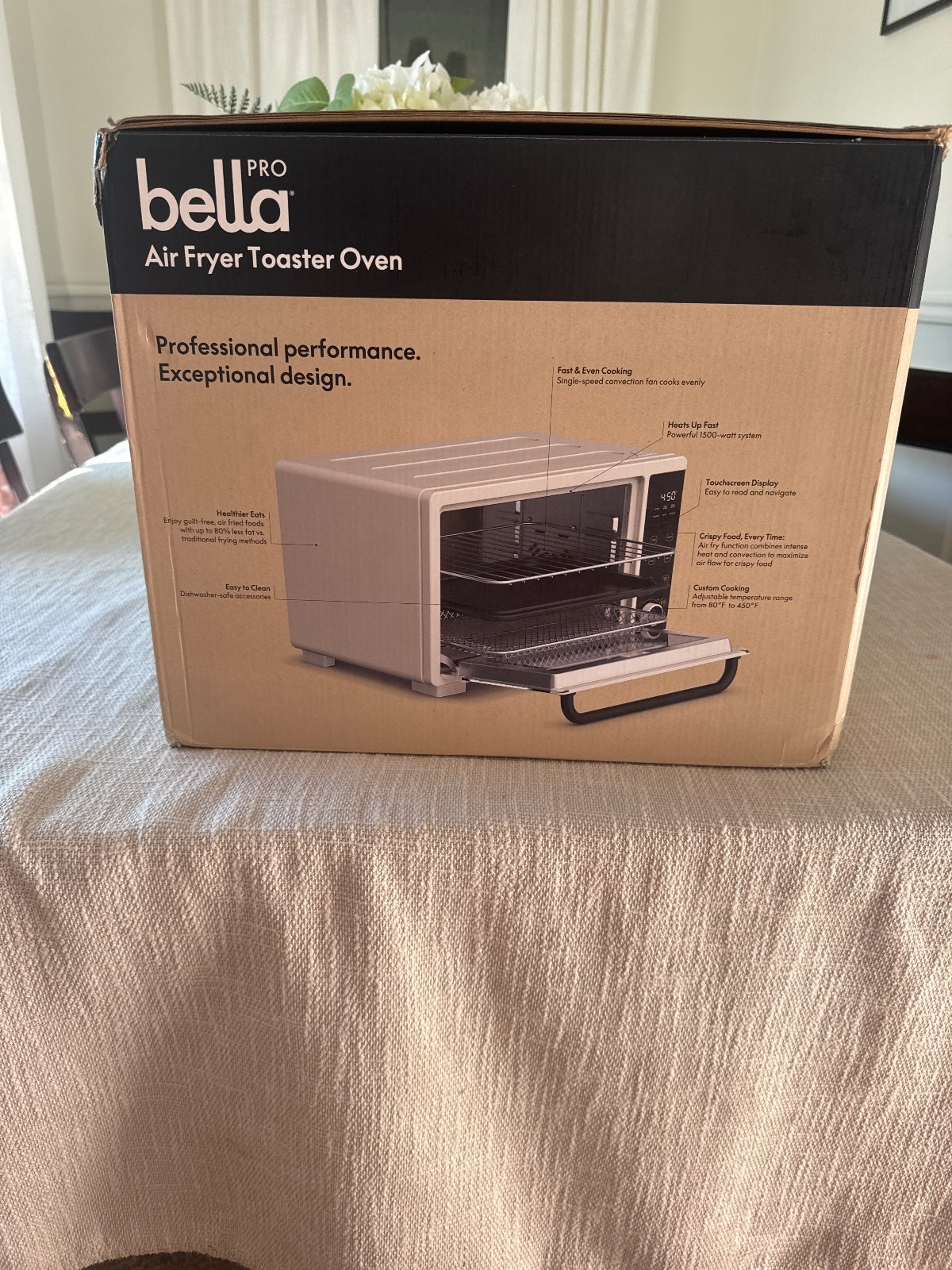 BellaPRO Air Fryer Toaster Oven - Professional Performance, 2-Year Warranty