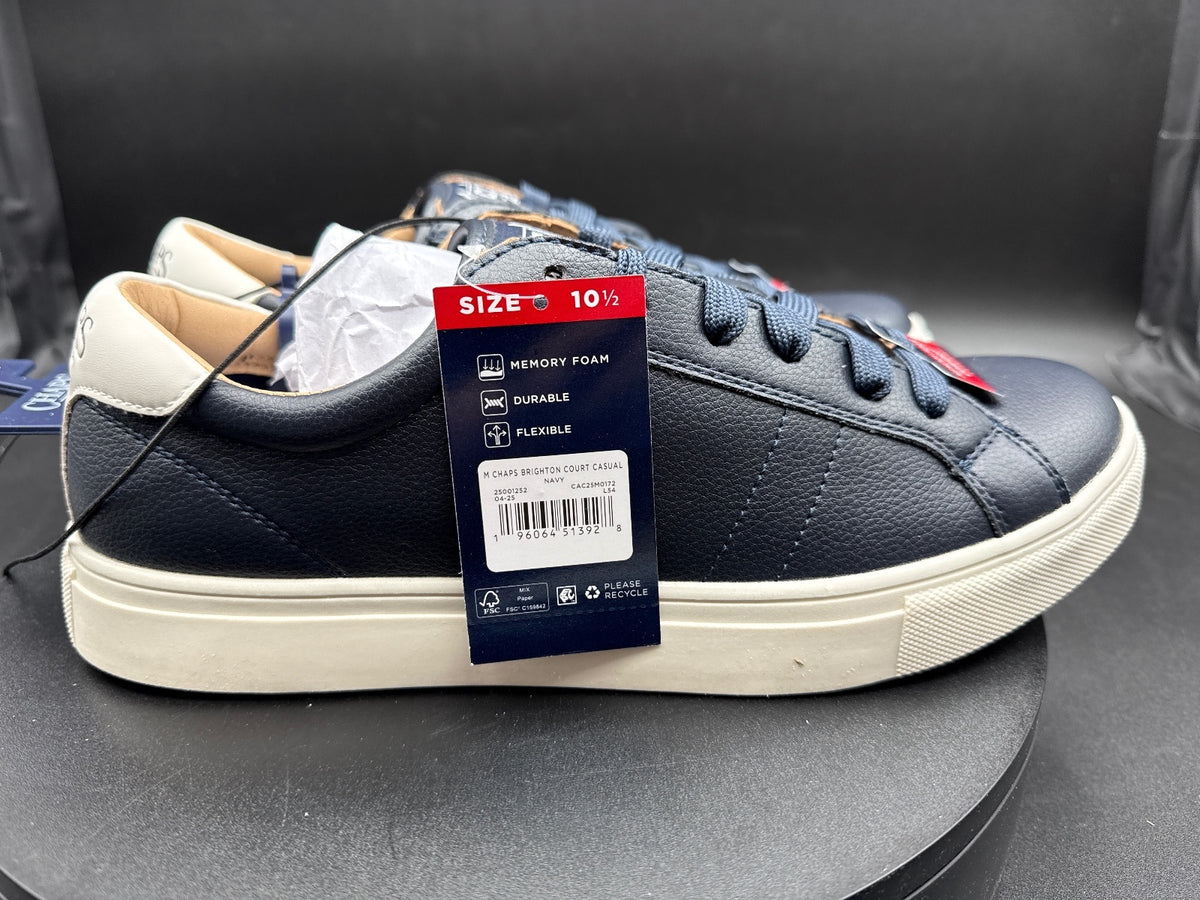 Chaps Men's Navy Blue Memory Foam Sneakers Multiple Sizes
