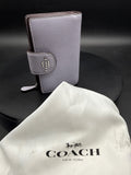 Coach Pebbled Leather Snap Wallet with Zippered Coin Comp
