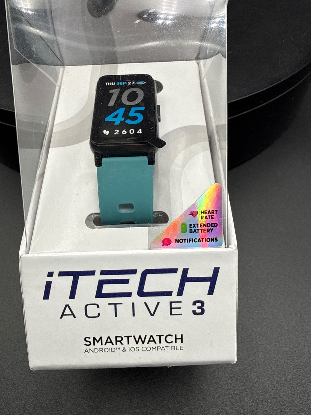 iTech Active 3 Smartwatch with Heart Rate Monitor and Extended Battery