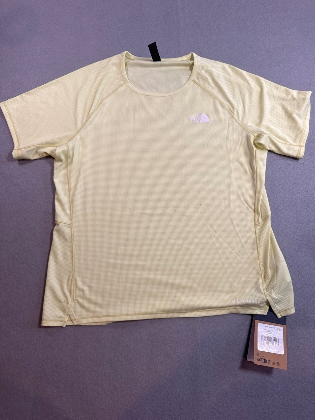 The North Face Women's Sunriser SS Tee Slim Fit Large Lemon
