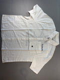 Hollister Men's White Boxy Fit Linen Shirt Large