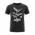 Black Graphic Bat Print T-Shirt Medium