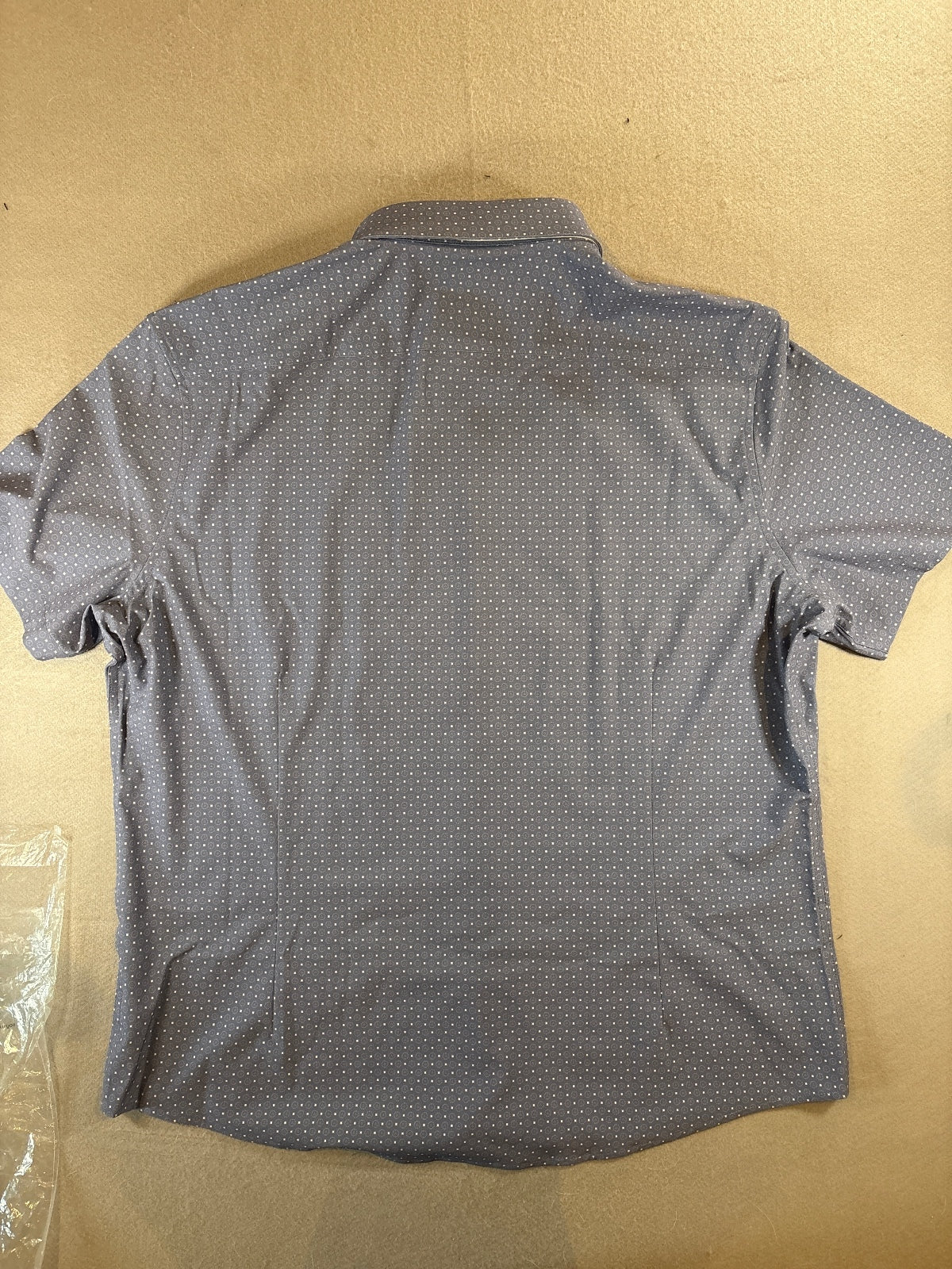 Mizzen+Main Leeward SS Dress Shirt Coastal Ford Medium Print