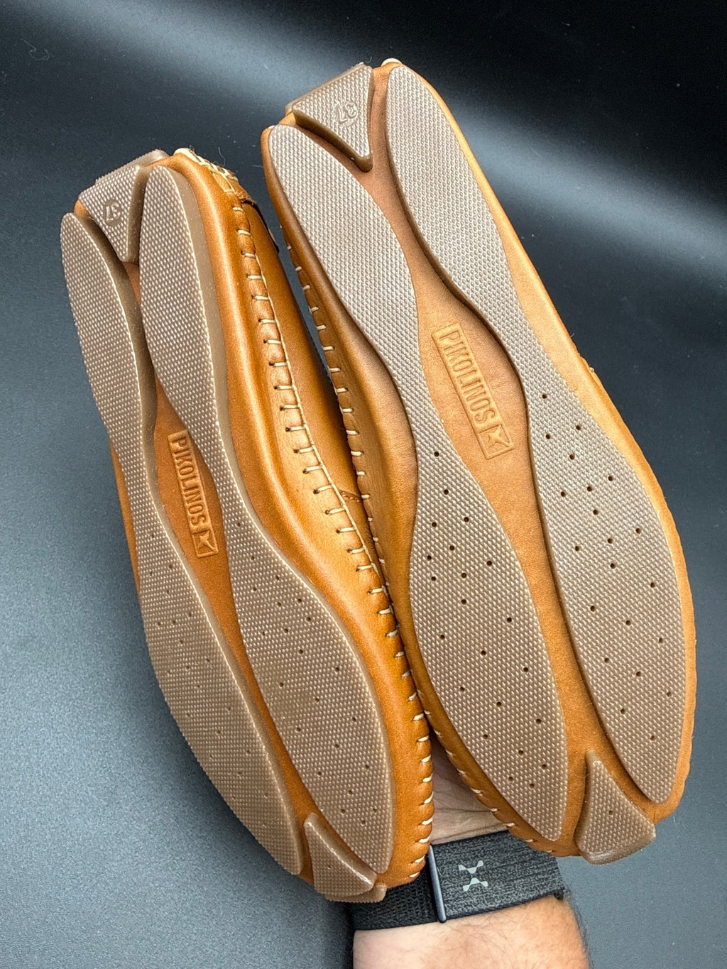 Pikolinos Jerez 578-4976 Brandy Leather Flats Womens US 7