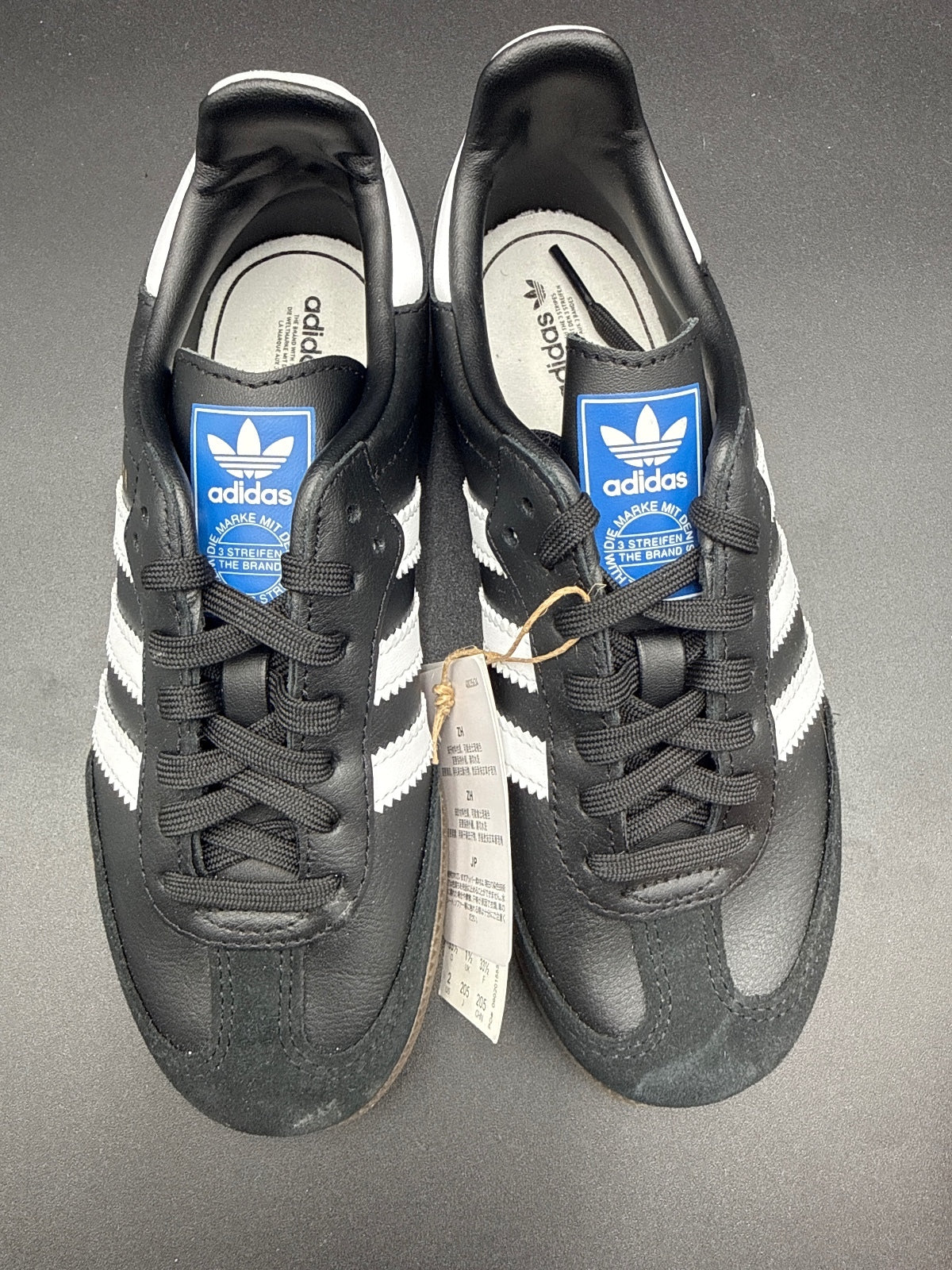 Adidas Samba OG Classic Black and White Sneakers Size 2 US