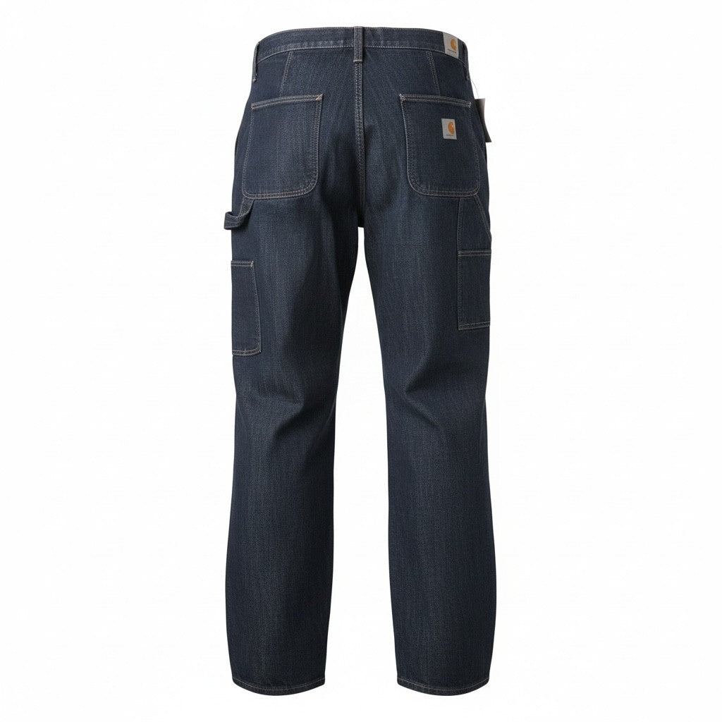 Carhartt Men's Dark Denim Work Pants Size 42x28 with Utility