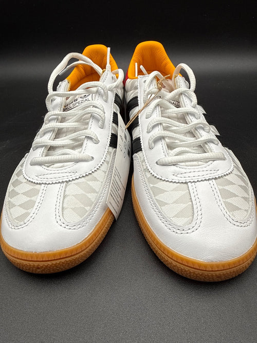 Adidas Handball Spezial Sneakers Size 6.5 White Black Orange