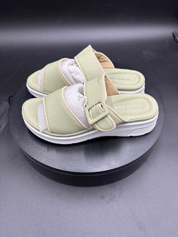 Marco Polo Green Slide Sandals Size 9 US
