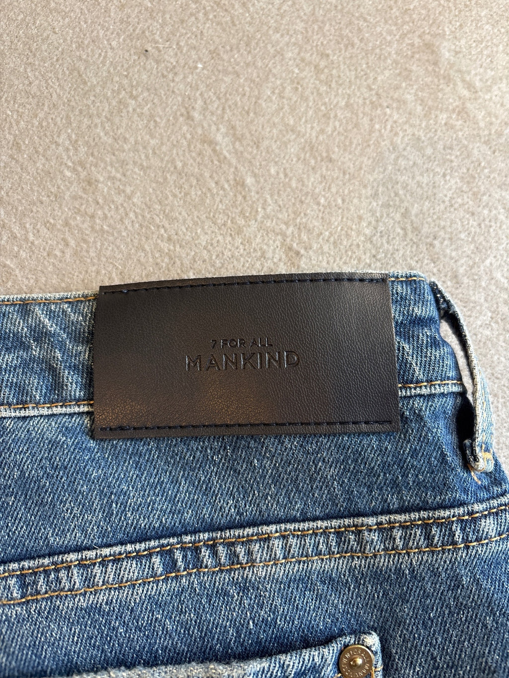 7 For All Mankind Low Straight Explorer Jeans Size 29