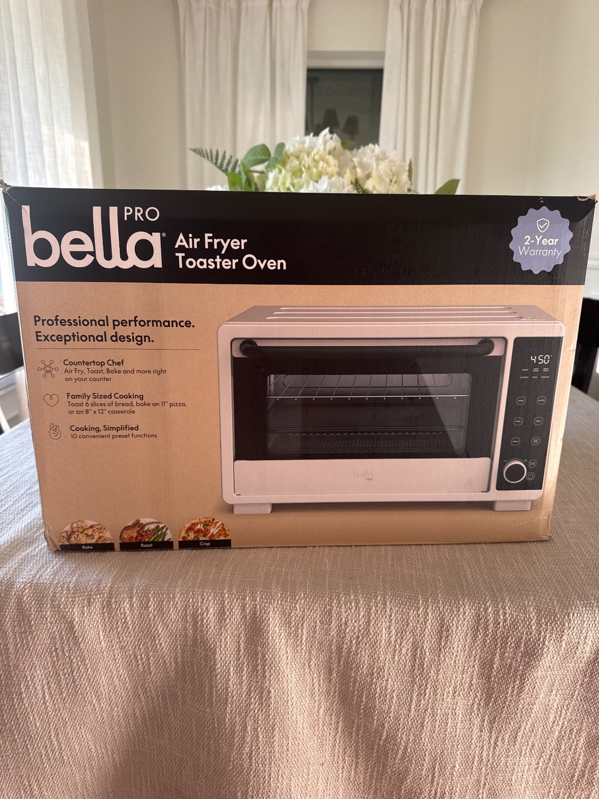 BellaPRO Air Fryer Toaster Oven - Professional Performance, 2-Year Warranty
